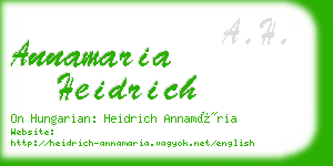 annamaria heidrich business card